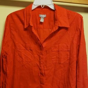 Orange chico's button down
